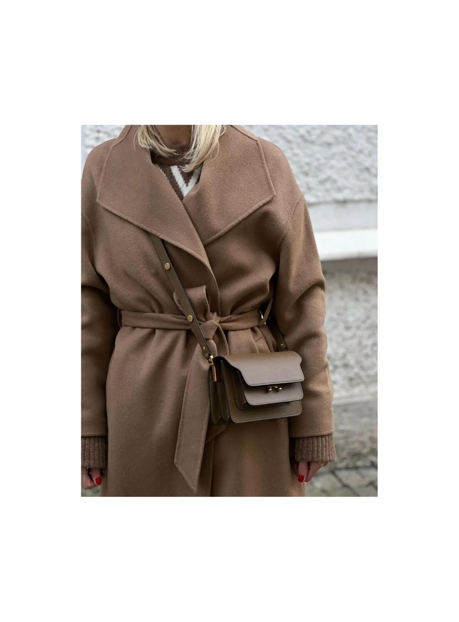 GANT Kappa Handstitched Belted Warm Khaki^ Jackor & Kappor