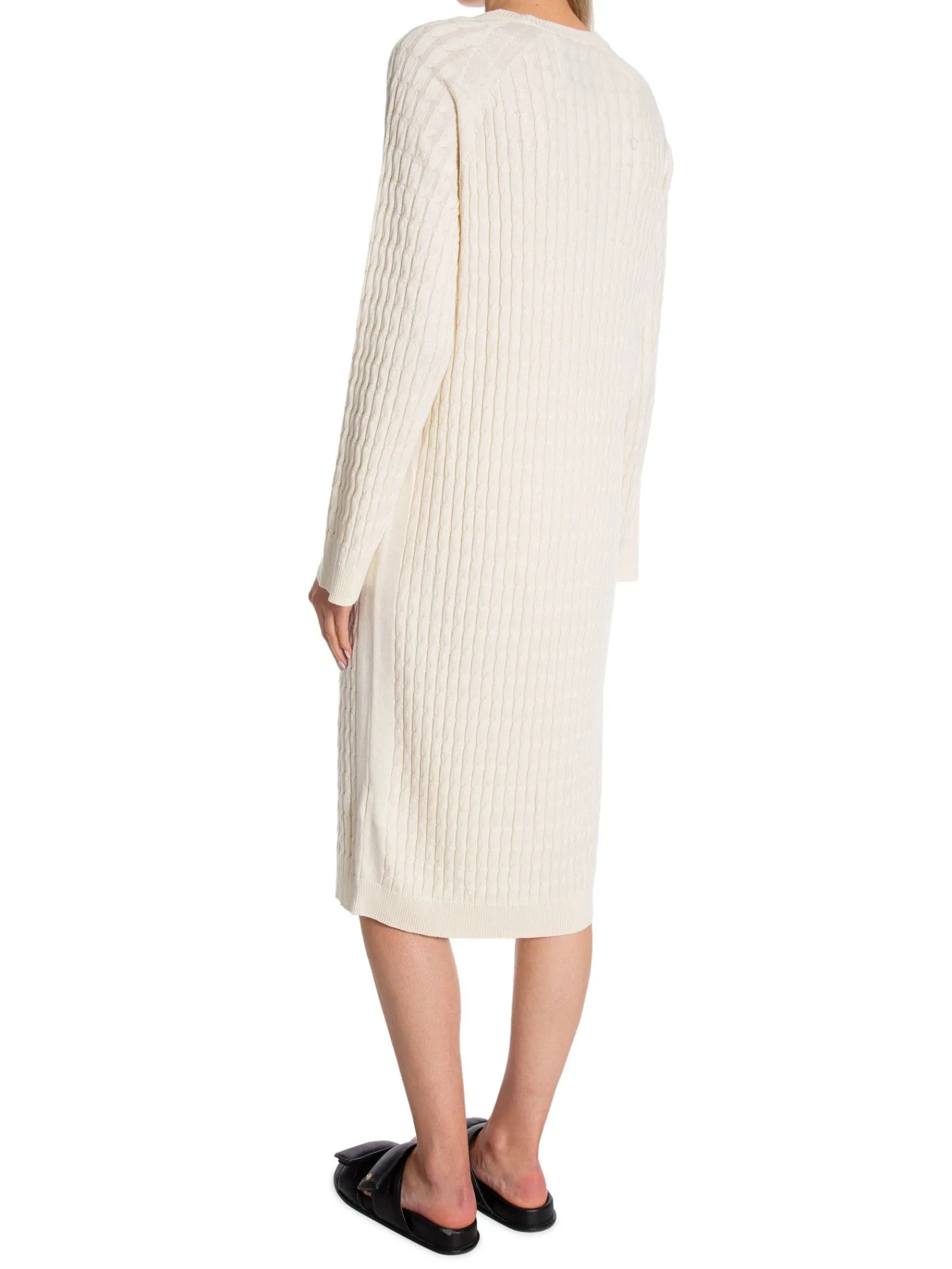 GANT Klanning Cable C-Neck Cream^ Klänningar