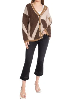 GANT Kofta Lettersprint Intarsia Roasted Walnut^ Tröjor & Koftor