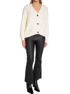 GANT Kofta Textured Cotton Cream^ Tröjor & Koftor