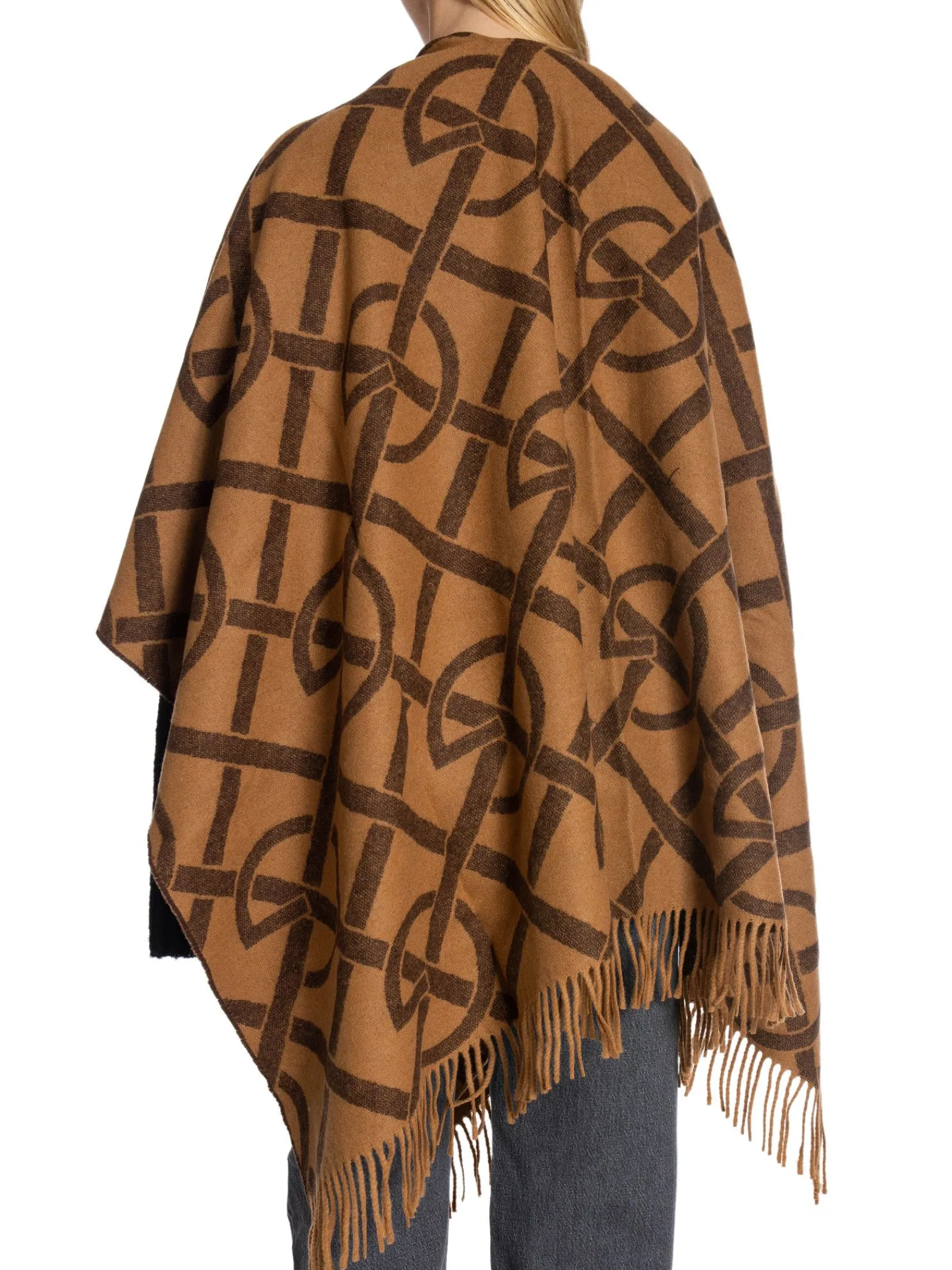 GANT Poncho G Pattern Burnt Sugar^ Sjalar & Halsdukar