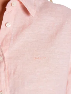 GANT Skjorta Reg Linen Chambray Guava^ Skjortor