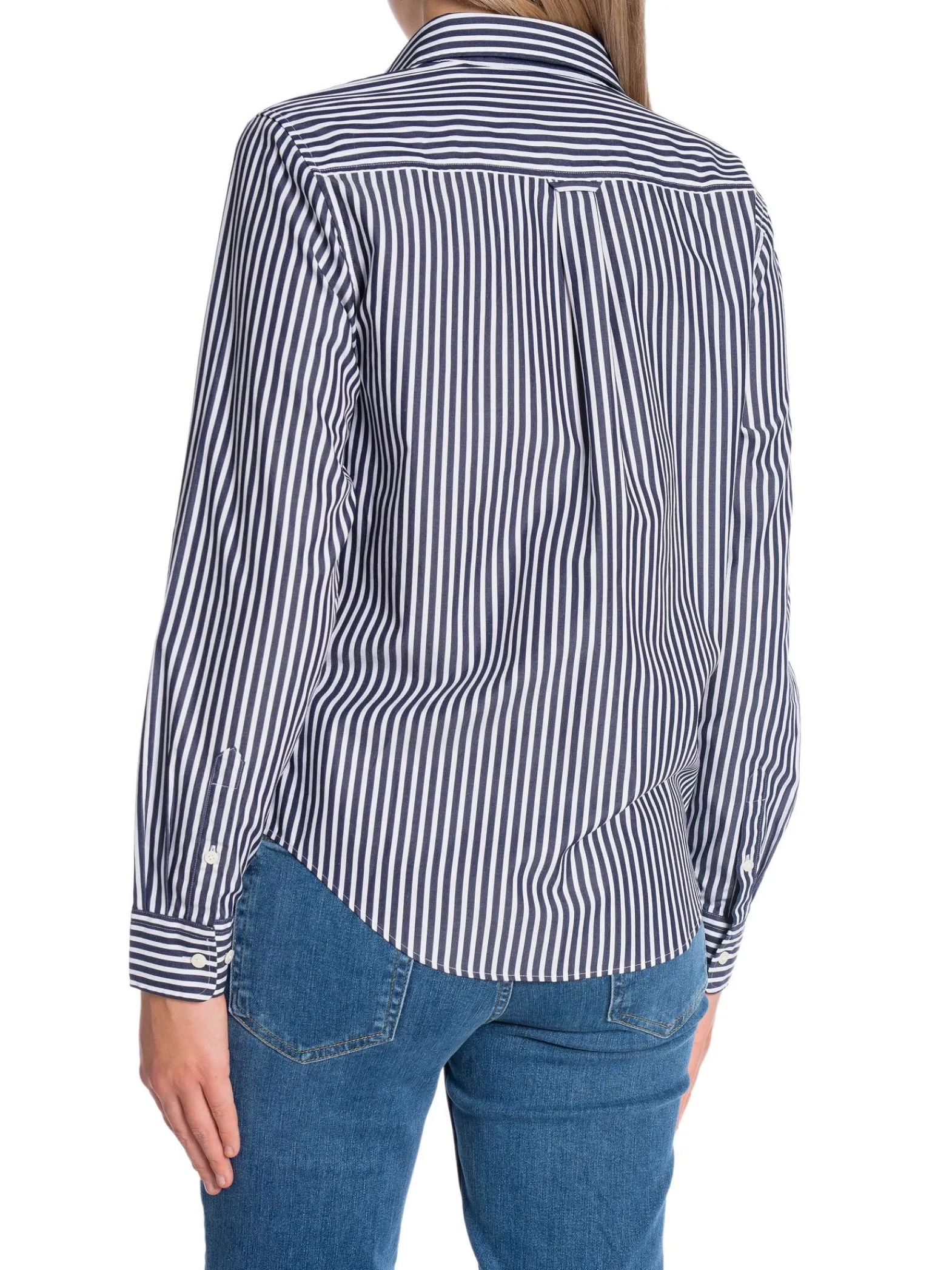 GANT Skjorta Reg Poplin Striped Classic Blue^ Skjortor