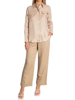 GANT Skjorta Relaxed Flap Pocket Dry Sand^ Skjortor