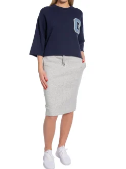 GANT Troja G-Badge Cropped C-Neck Classic Blue^ Tröjor & Koftor