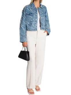 Gestuz Jacka Larisa Frayered Denim Bl^ Jackor & Kappor