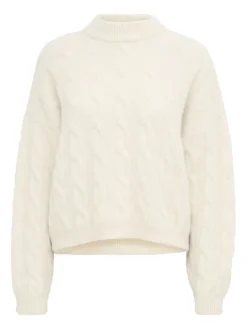 Gestuz Troja Safi Cable Pullover Egret^ Tröjor & Koftor
