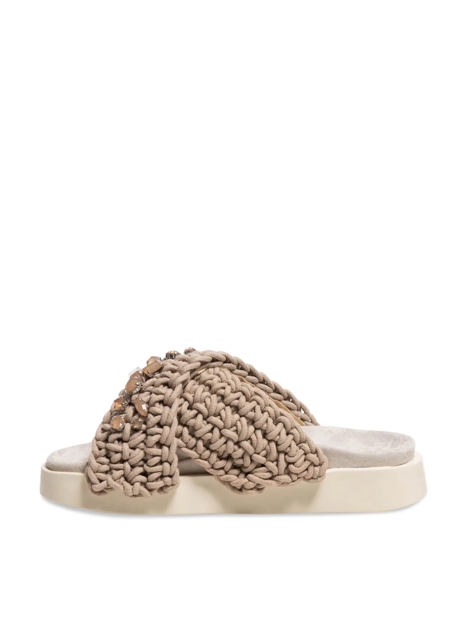 INUIKII Sandal Woven Stones Taupe^ Sandaler
