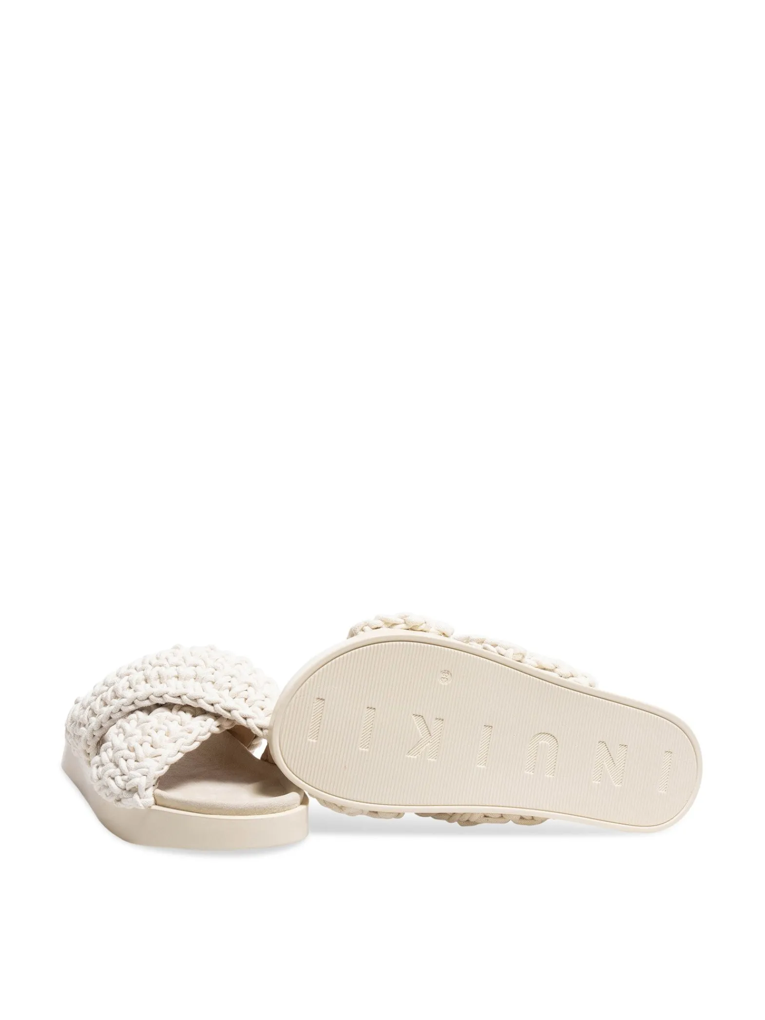 INUIKII Sandal Woven White^ Sandaler