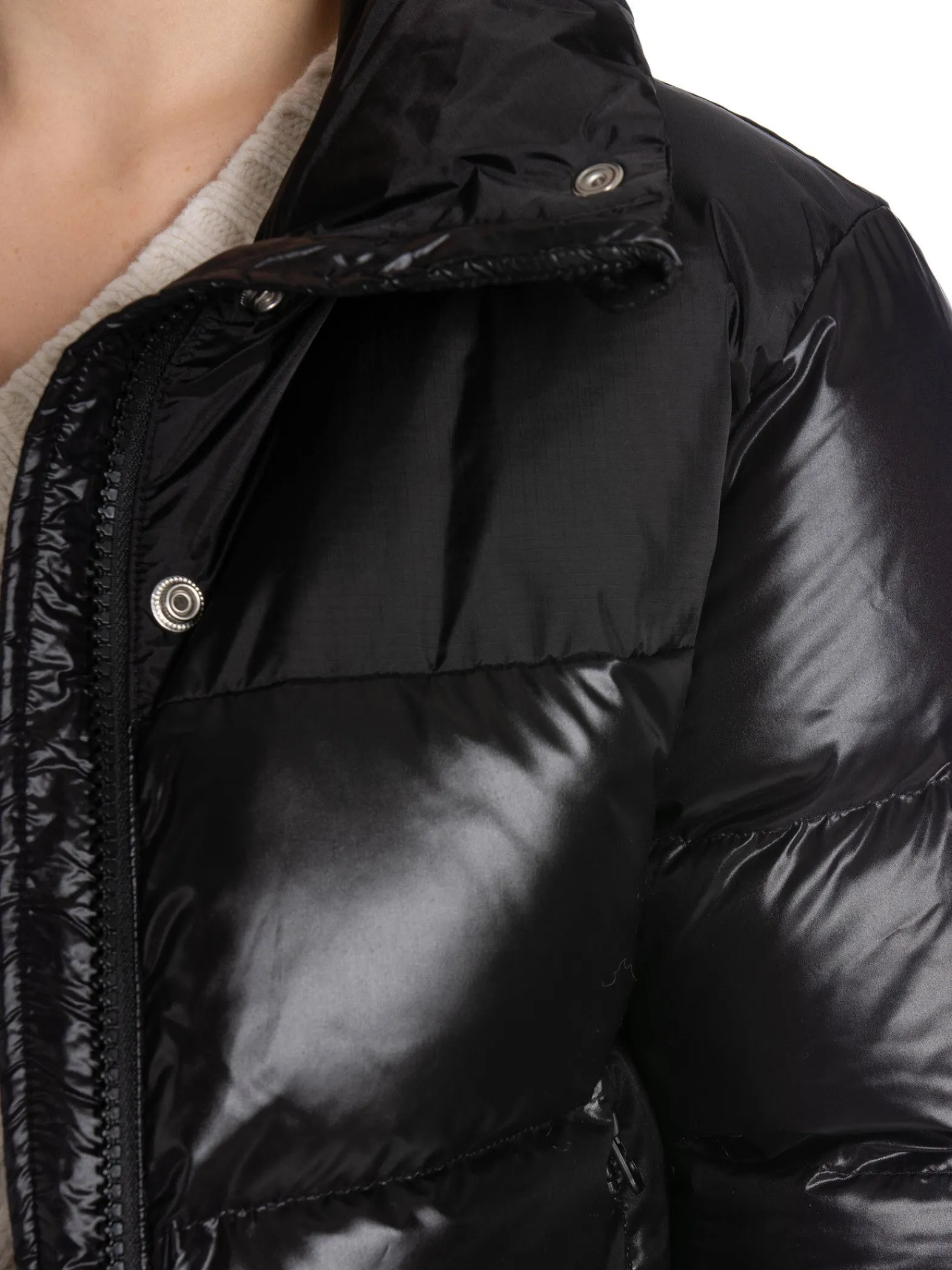 JACK1T Jacka Diamond Down Alps Slick Crop Black^ Jackor & Kappor
