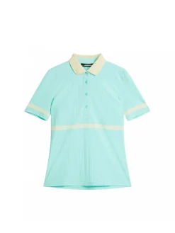 J.Lindeberg Topp Moira Polo Aruba Blue^ Sport & Träning