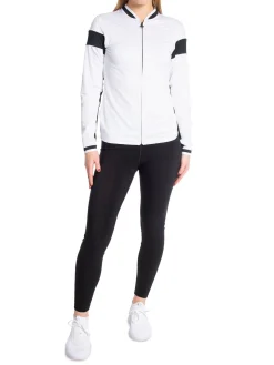 J.Lindeberg Troja Helene Zip Mid Layer White^ Sport & Träning