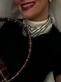 Le Scarf Sjal No. 14 Cream & Black^ Sjalar & Halsdukar
