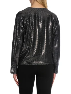 Levete Room Blus Evelyn Black Combi^ Blusar