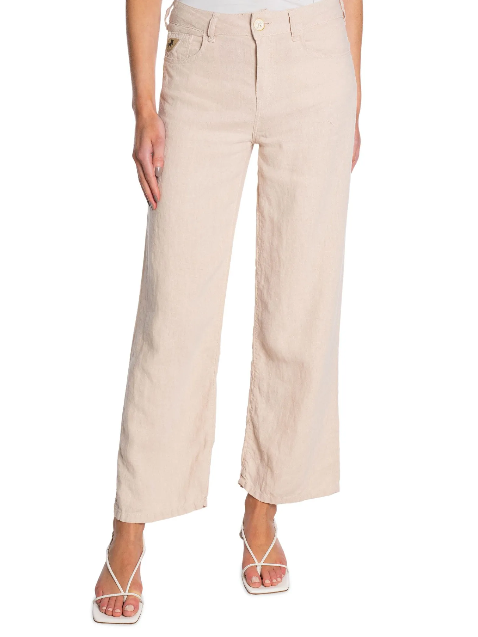 LOIS Jeans Lois Byxa Culotte Linen Colour Ercu L32^ Byxor