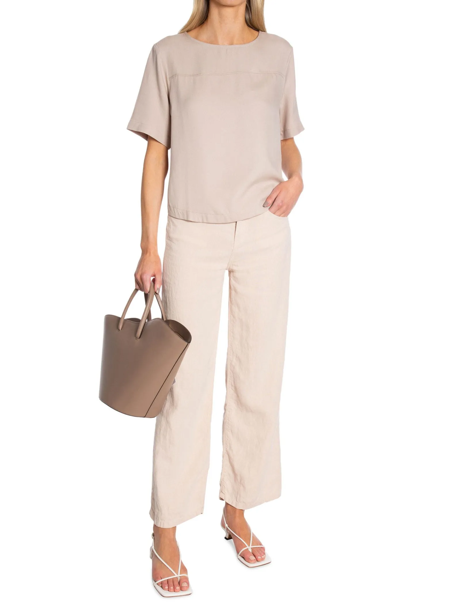 LOIS Jeans Lois Byxa Culotte Linen Colour Ercu L32^ Byxor