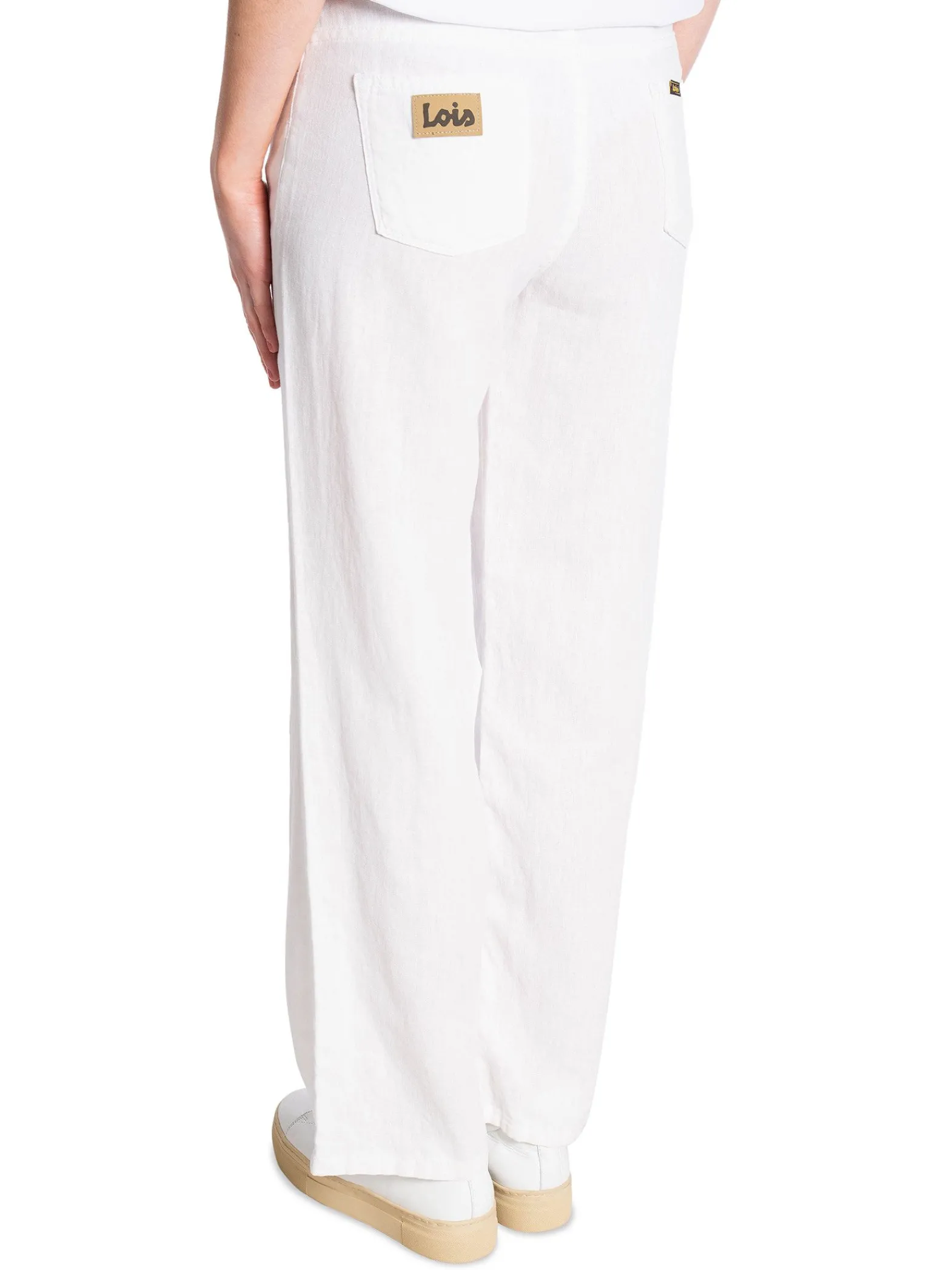 LOIS Jeans Lois Byxa Culotte Linen Colour White L32^ Byxor