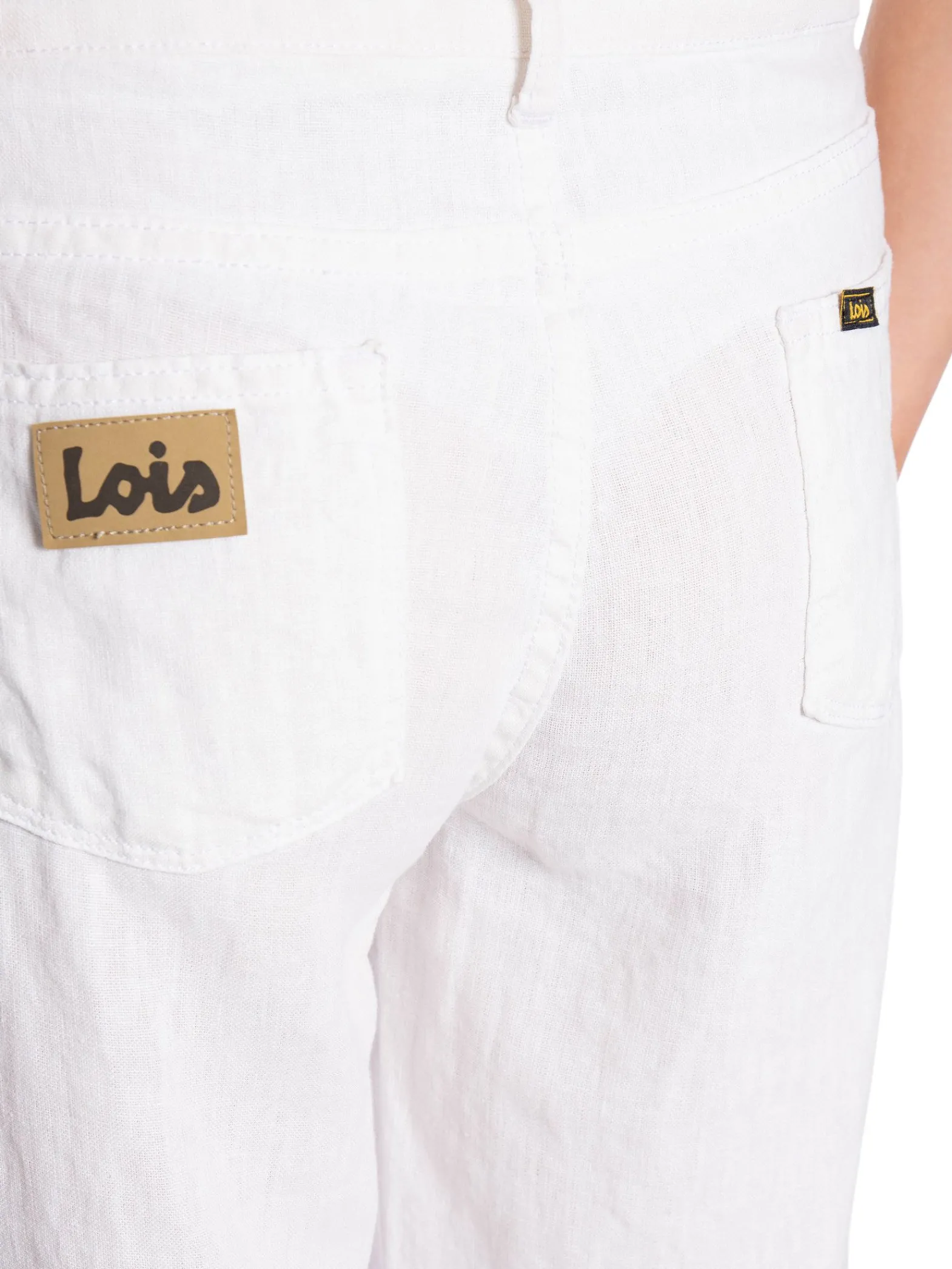 LOIS Jeans Lois Byxa Culotte Linen Colour White L32^ Byxor
