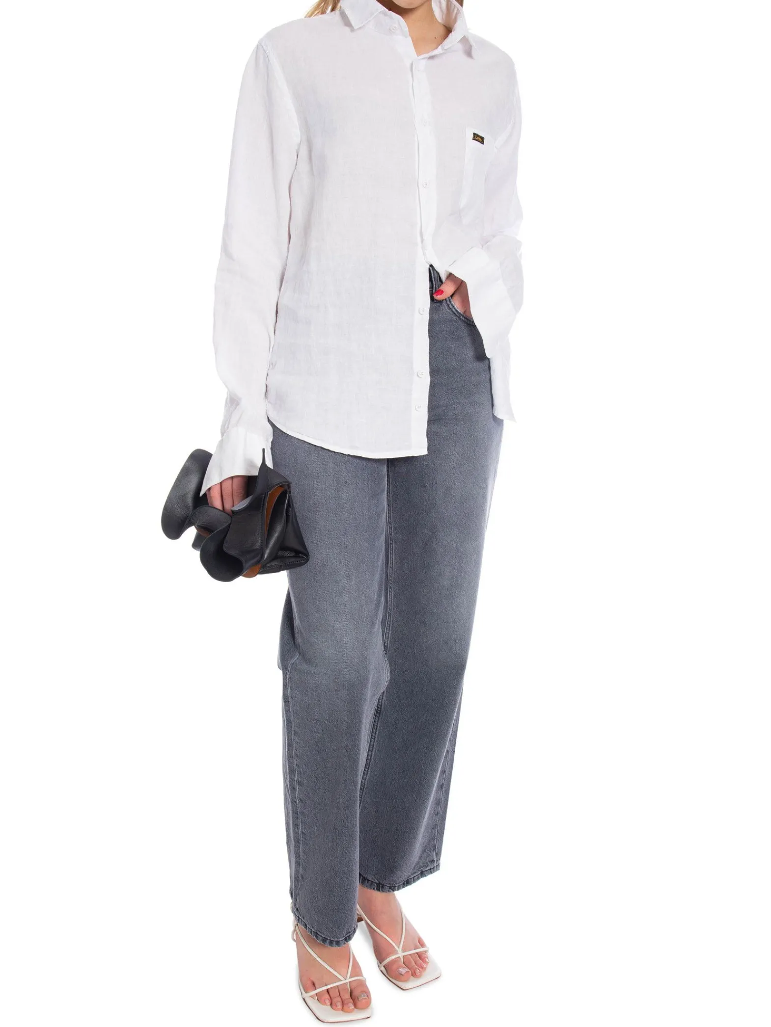 LOIS Jeans Lois Skjorta Lucas Air Linen White^ Skjortor