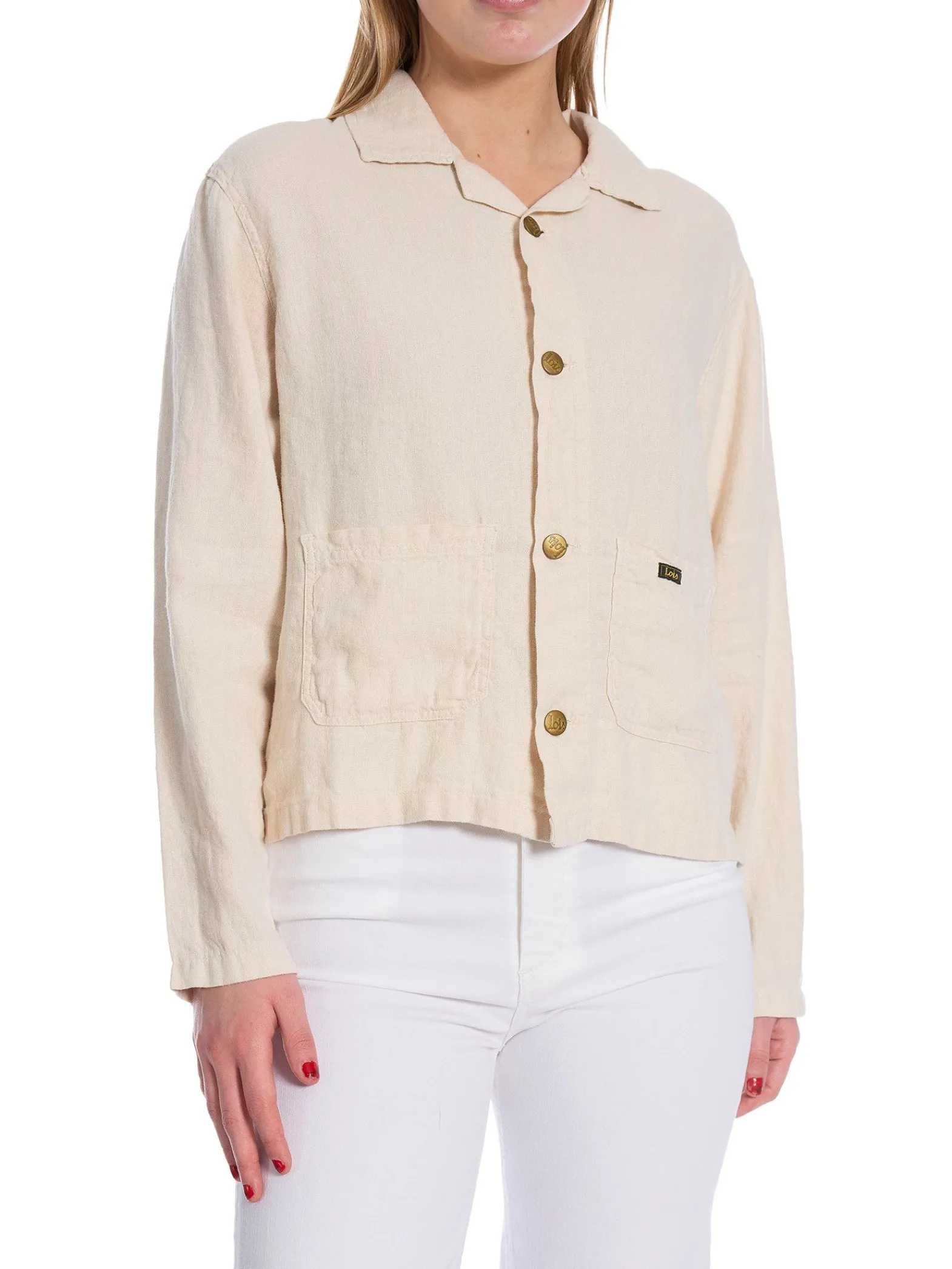 LOIS Jeans Lois Skjorta Vega Linen Ecru^ Skjortor