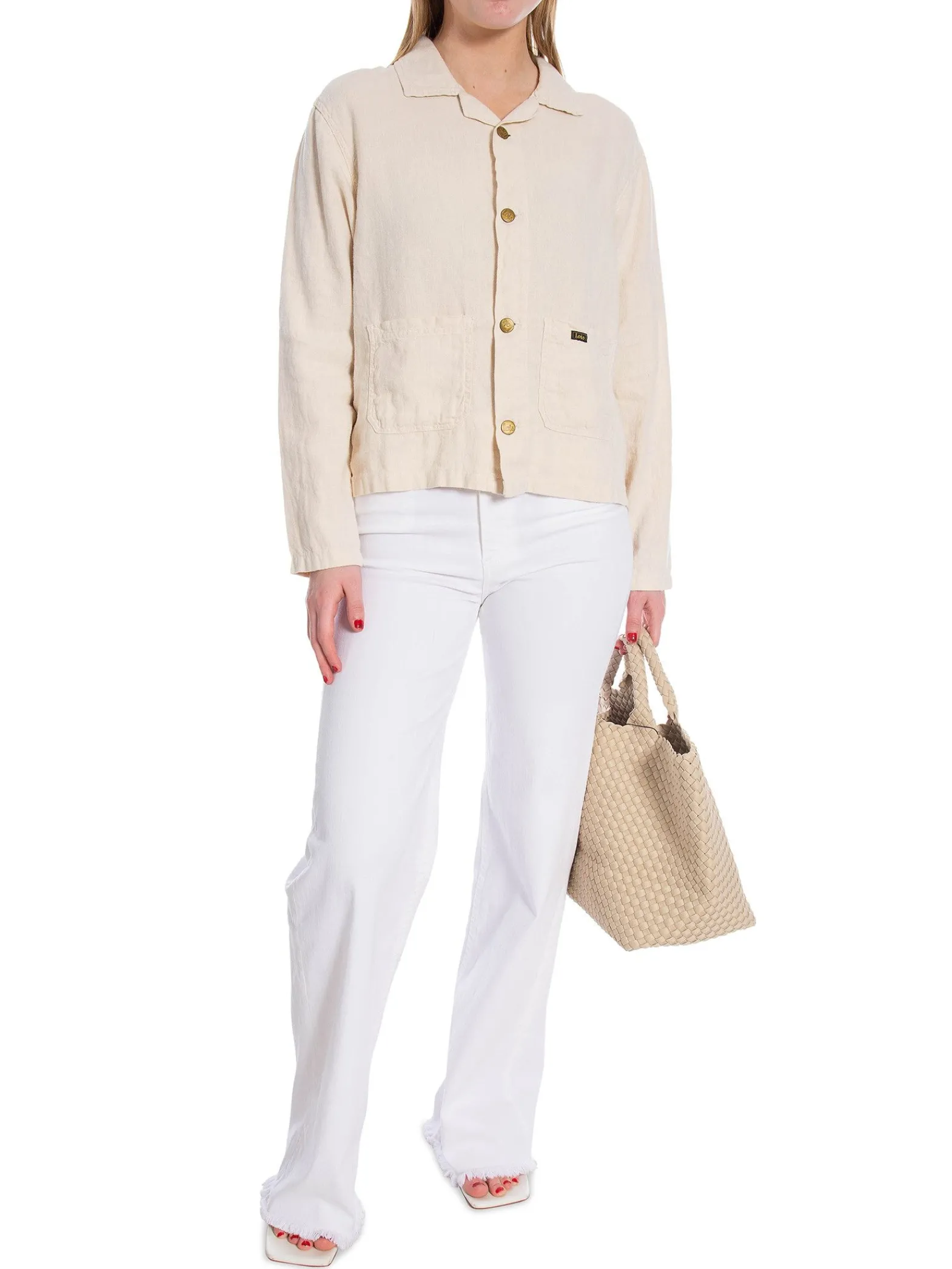 LOIS Jeans Lois Skjorta Vega Linen Ecru^ Skjortor