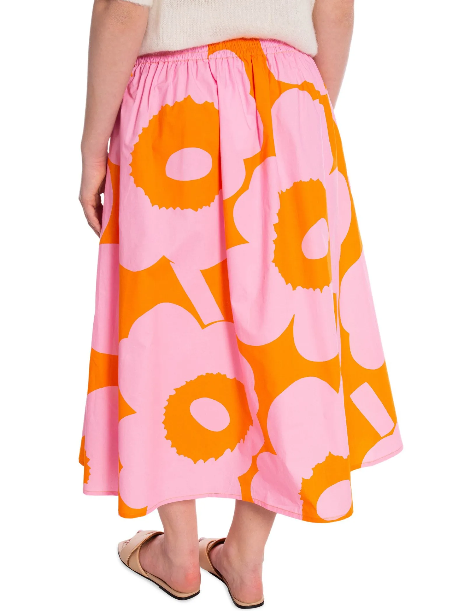 Marimekko Kjol Garrel Unikko Light Pink/ Orange^ Kjolar