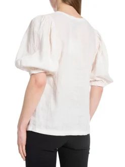 Mos Mosh Blus Taissa Linen Ecru^ Blusar