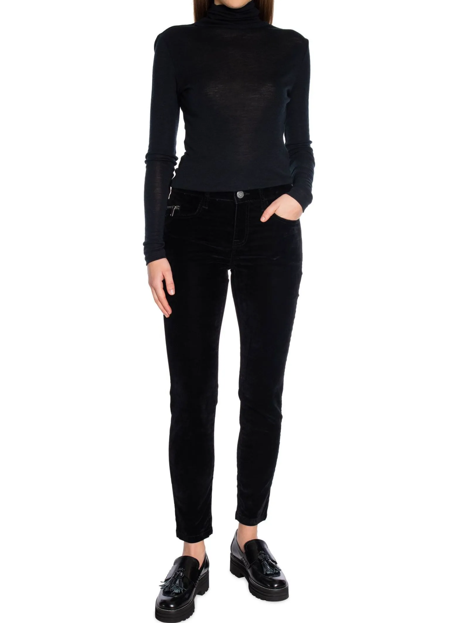 Mos Mosh Byxa Sumner Velvet Black^ Byxor