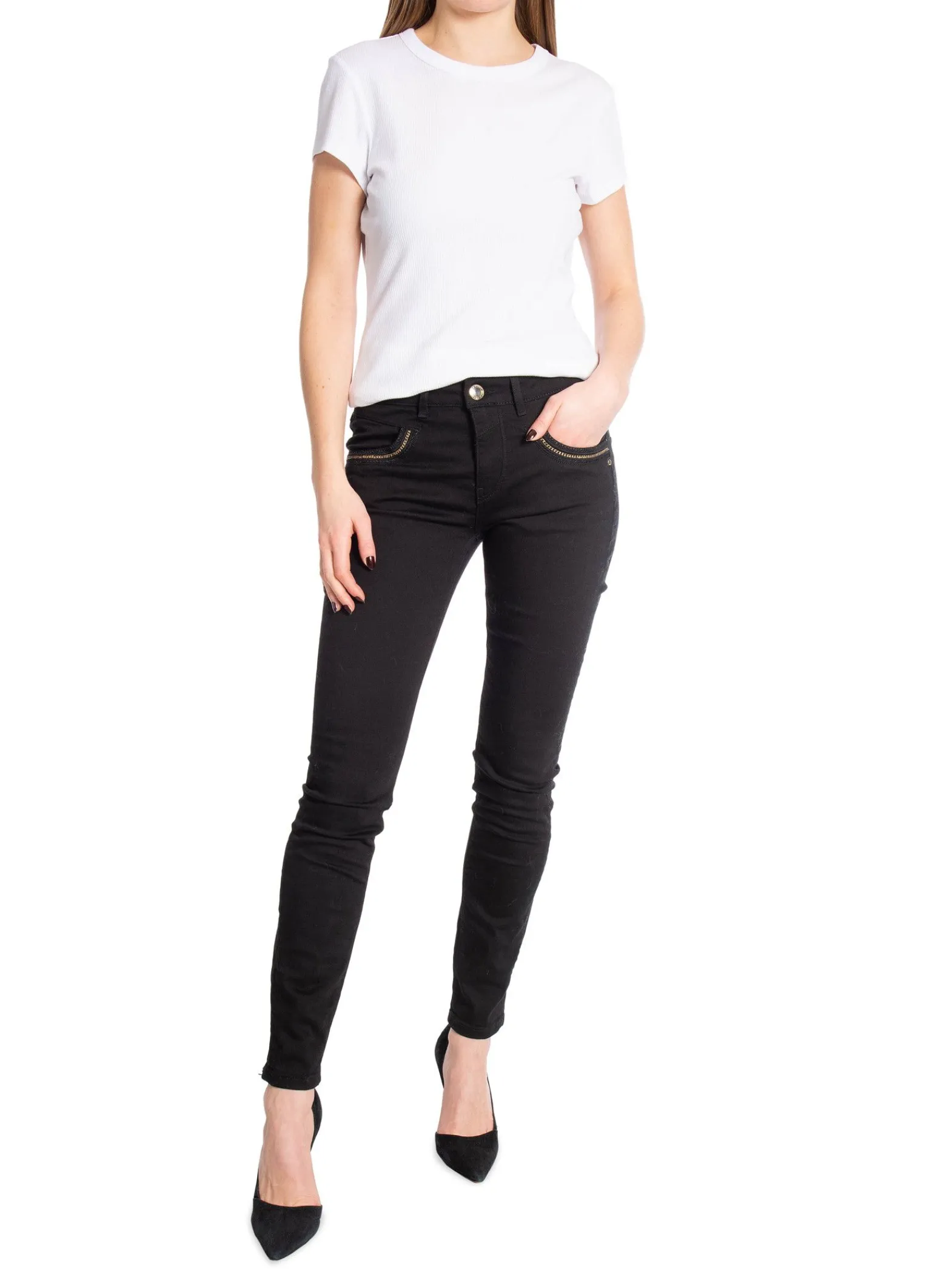 Mos Mosh Jeans Naomi Buia Black Regular^ Jeans