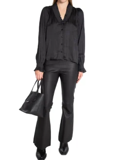 Neo Noir Blus Brielle Satin Black^ Blusar