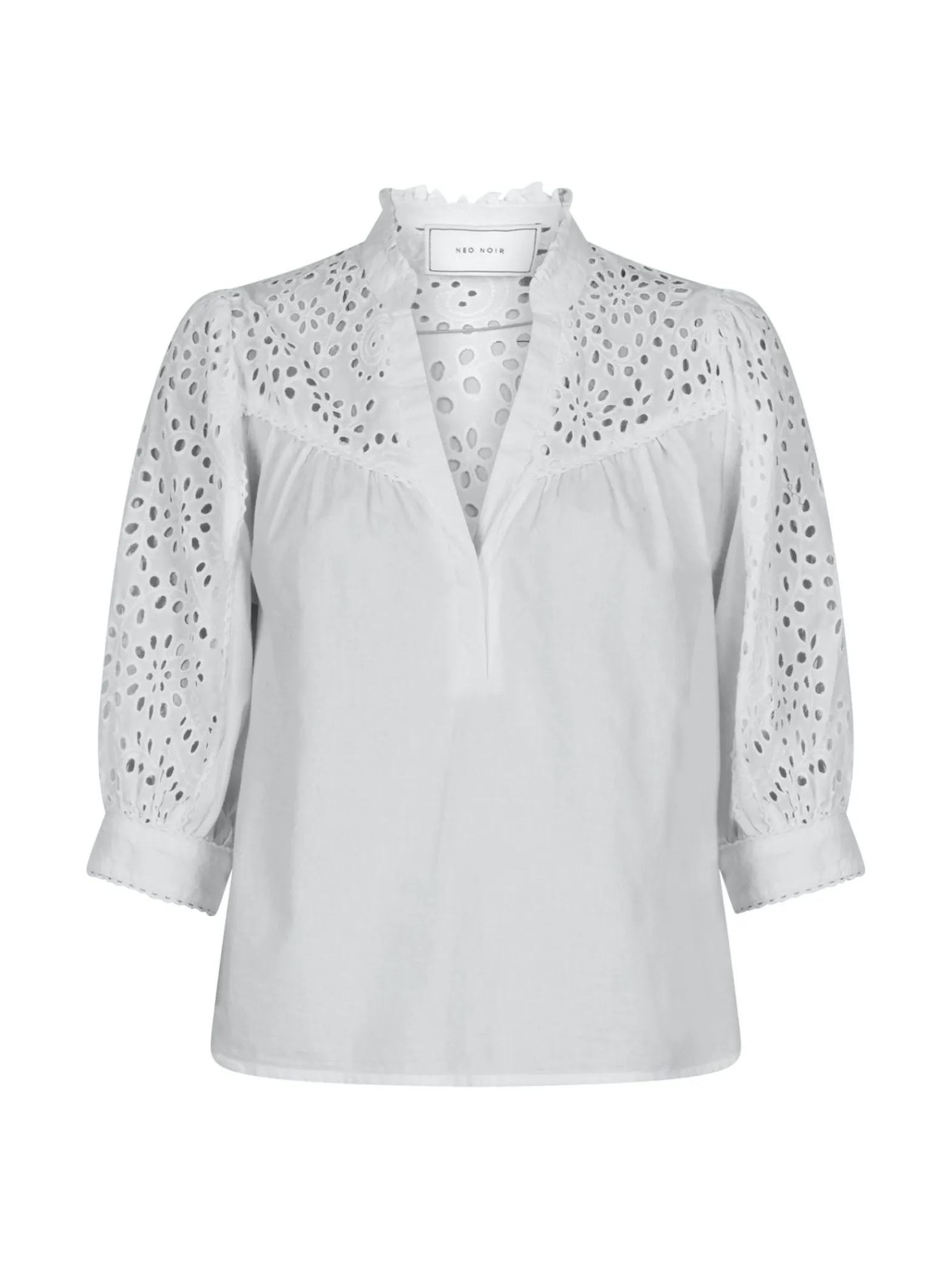 Neo Noir Blus Kita Embroidery White^ Blusar