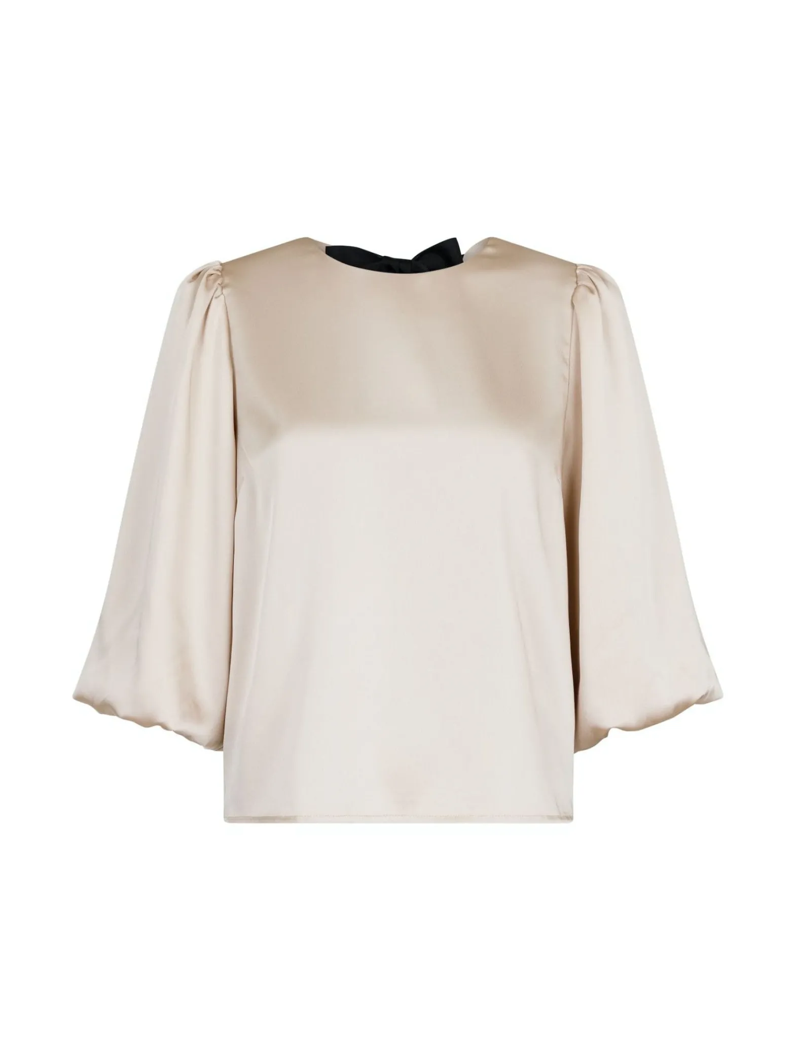Neo Noir Blus Lorraine Soft Satin Champange^ Blusar