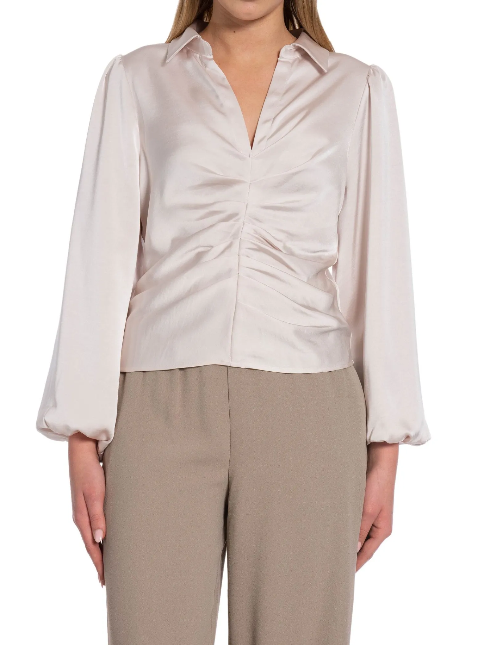 Neo Noir Blus Mille Heavy Sateen Ivory^ Blusar