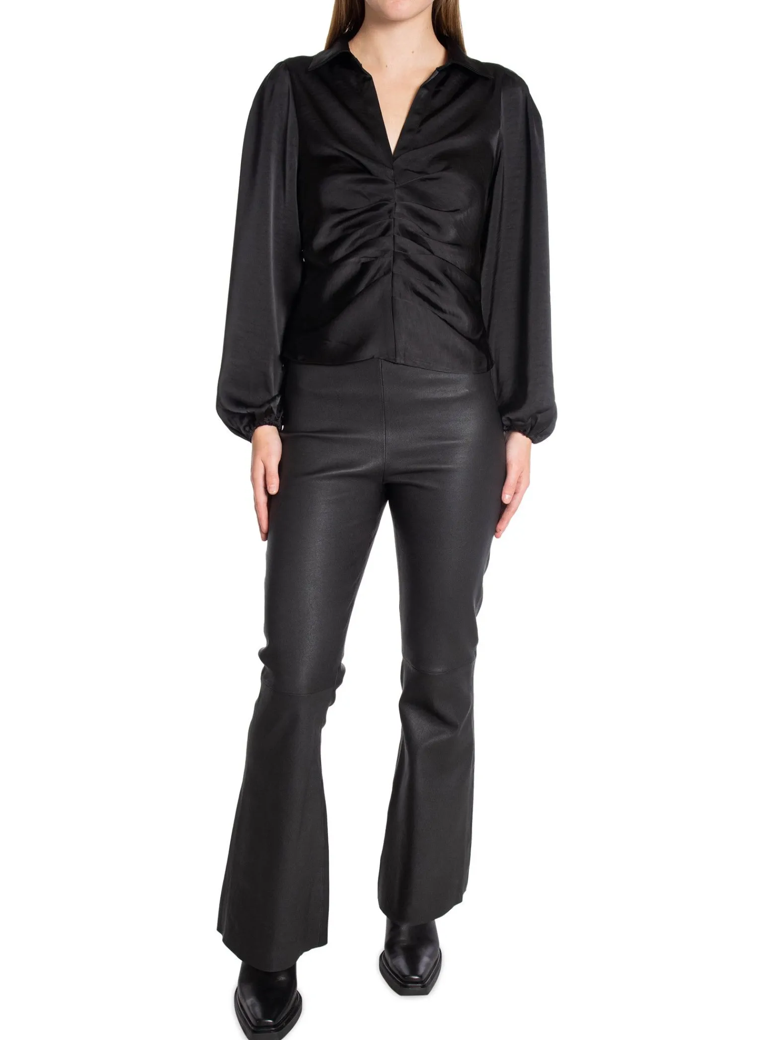 Neo Noir Blus Mille Heavy Sateen Black^ Blusar