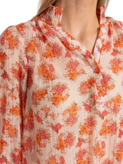 Neo Noir Blus Noiva Vintage Flower Soft Tangerine^ Blusar