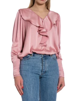 Neo Noir Blus Sandie Sateen Light Pink^ Blusar
