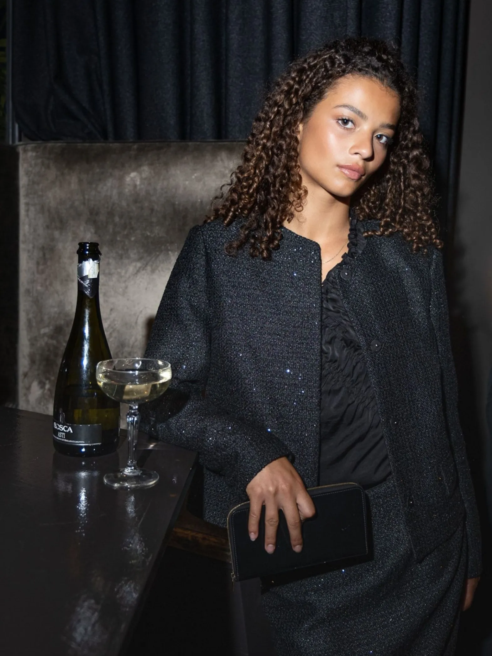 Neo Noir Jacka Helina Sequins Black^ Jackor & Kappor
