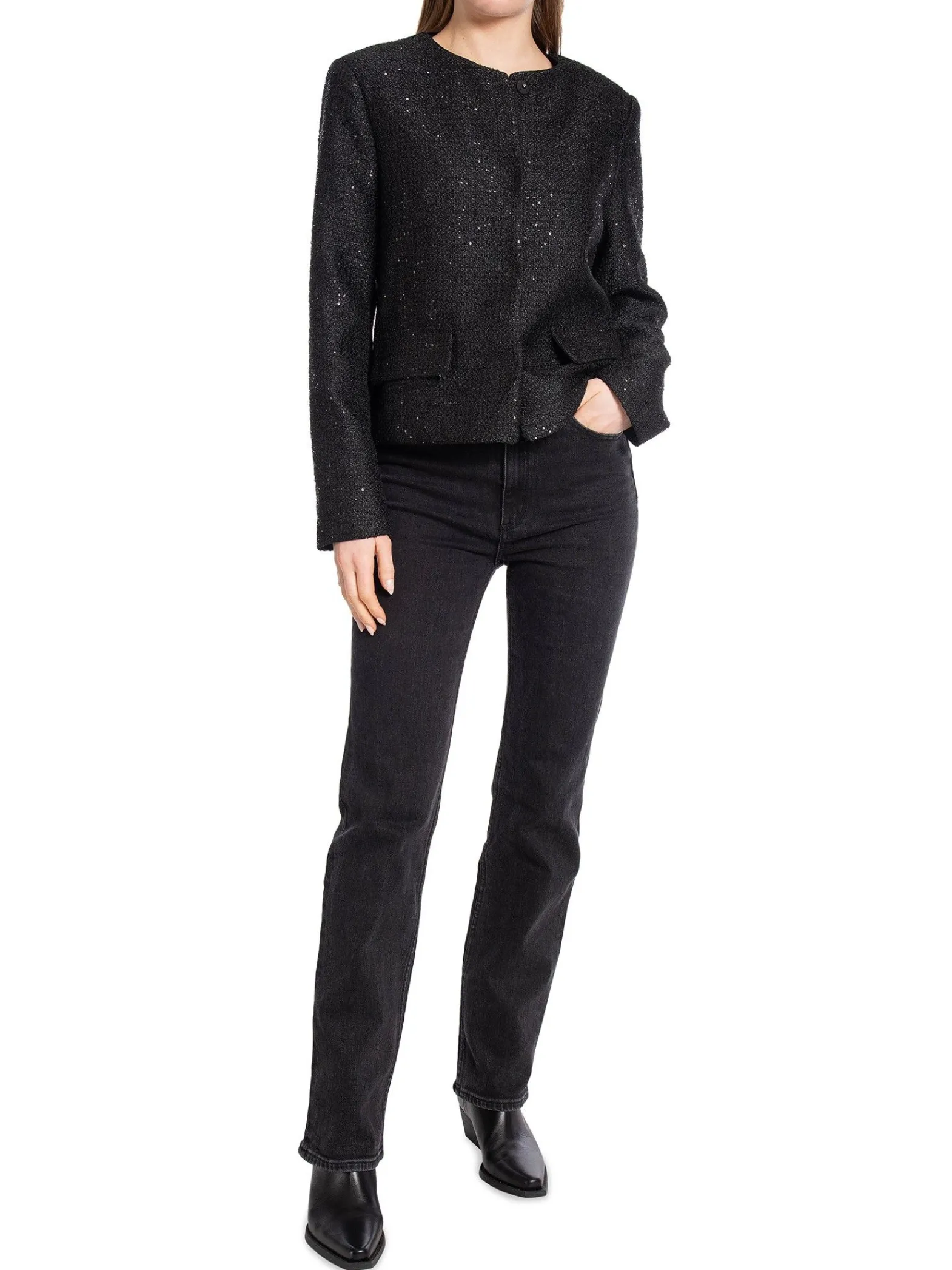 Neo Noir Jacka Helina Sequins Black^ Jackor & Kappor