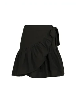 Neo Noir Kjol Abena Linen Black^ Kjolar