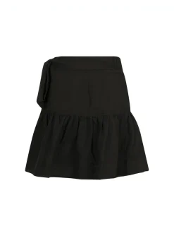 Neo Noir Kjol Abena Linen Black^ Kjolar