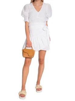 Neo Noir Kjol Abena Linen White^ Kjolar