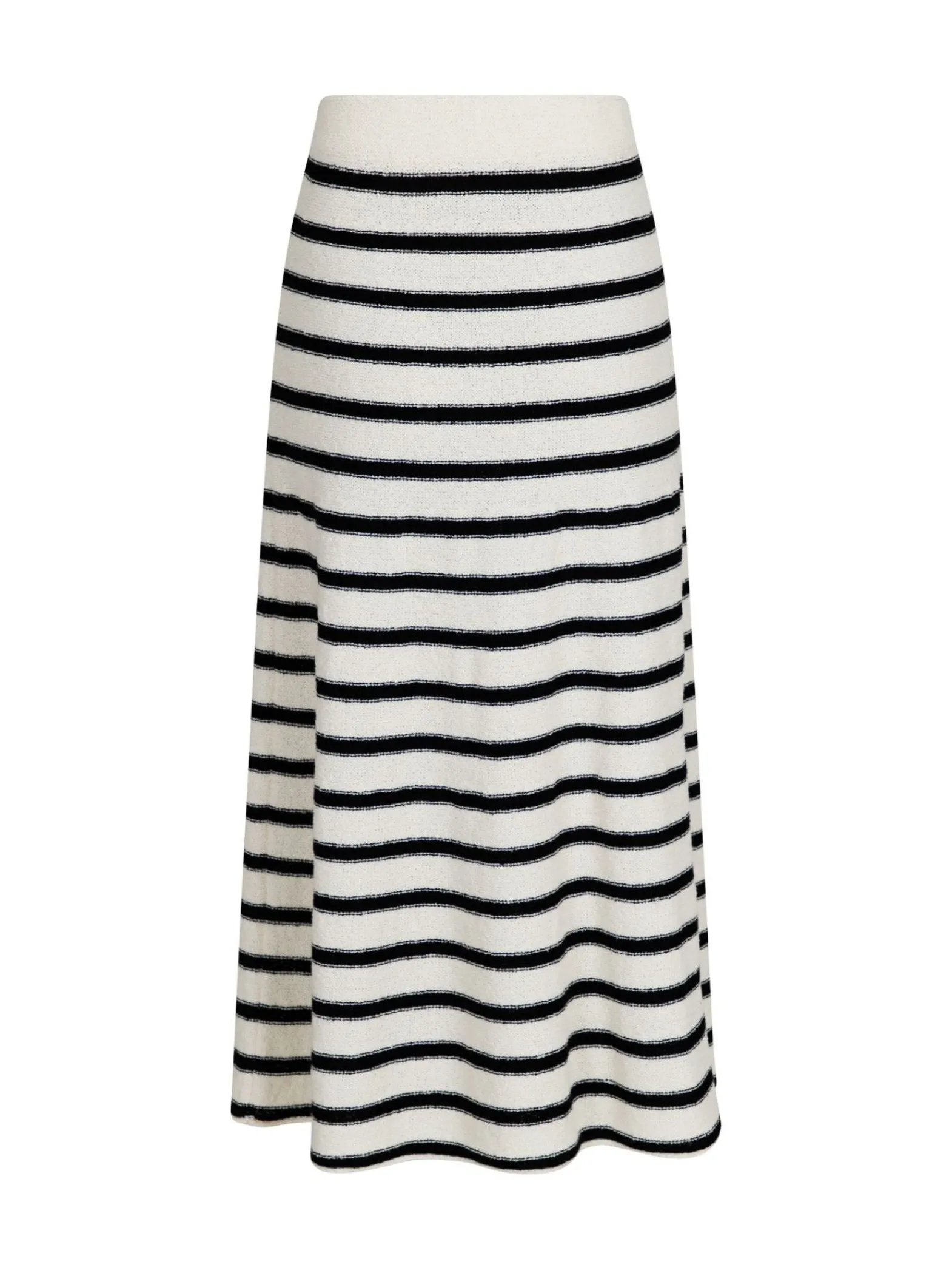 Neo Noir Kjol Etti Boucle Knit Black Striped^ Kjolar