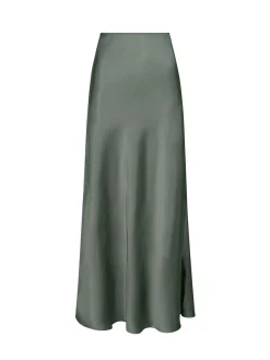 Neo Noir Kjol Vicky Heavy Sateen Smoke Green^ Kjolar