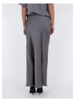 Neo Noir Kjol Vicky Heavy Sateen Dark Grey^ Kjolar