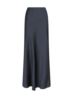 Neo Noir Kjol Vicky Heavy Sateen Steel Grey^ Kjolar