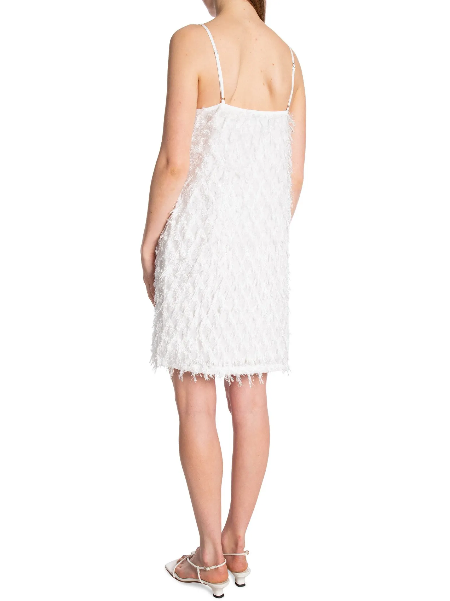 Neo Noir Klanning Lilja Fringe Off White^ Klänningar
