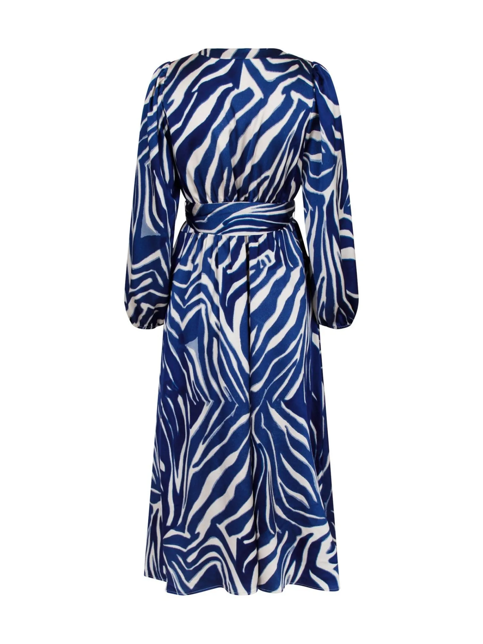 Neo Noir Klanning Louise Wave Line Blue^ Klänningar