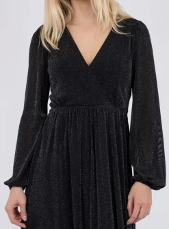 Neo Noir Klanning Marsha Glitter Mesh Black^ Klänningar