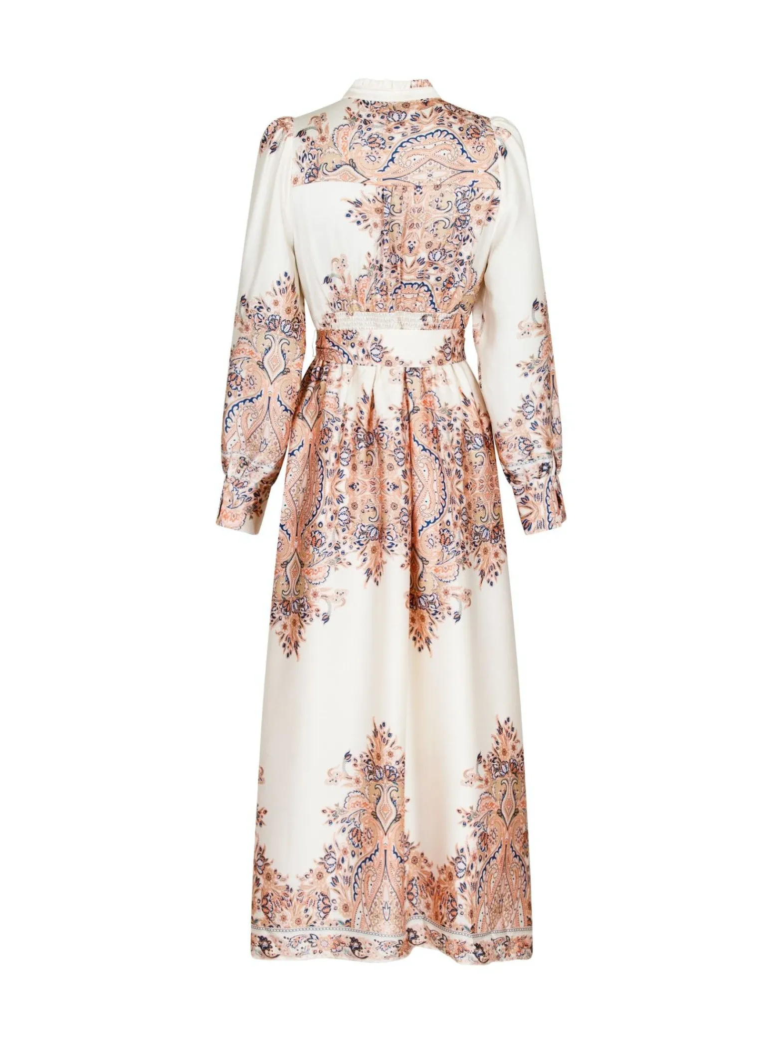 Neo Noir Klanning Nova Paisley Border Creme^ Klänningar