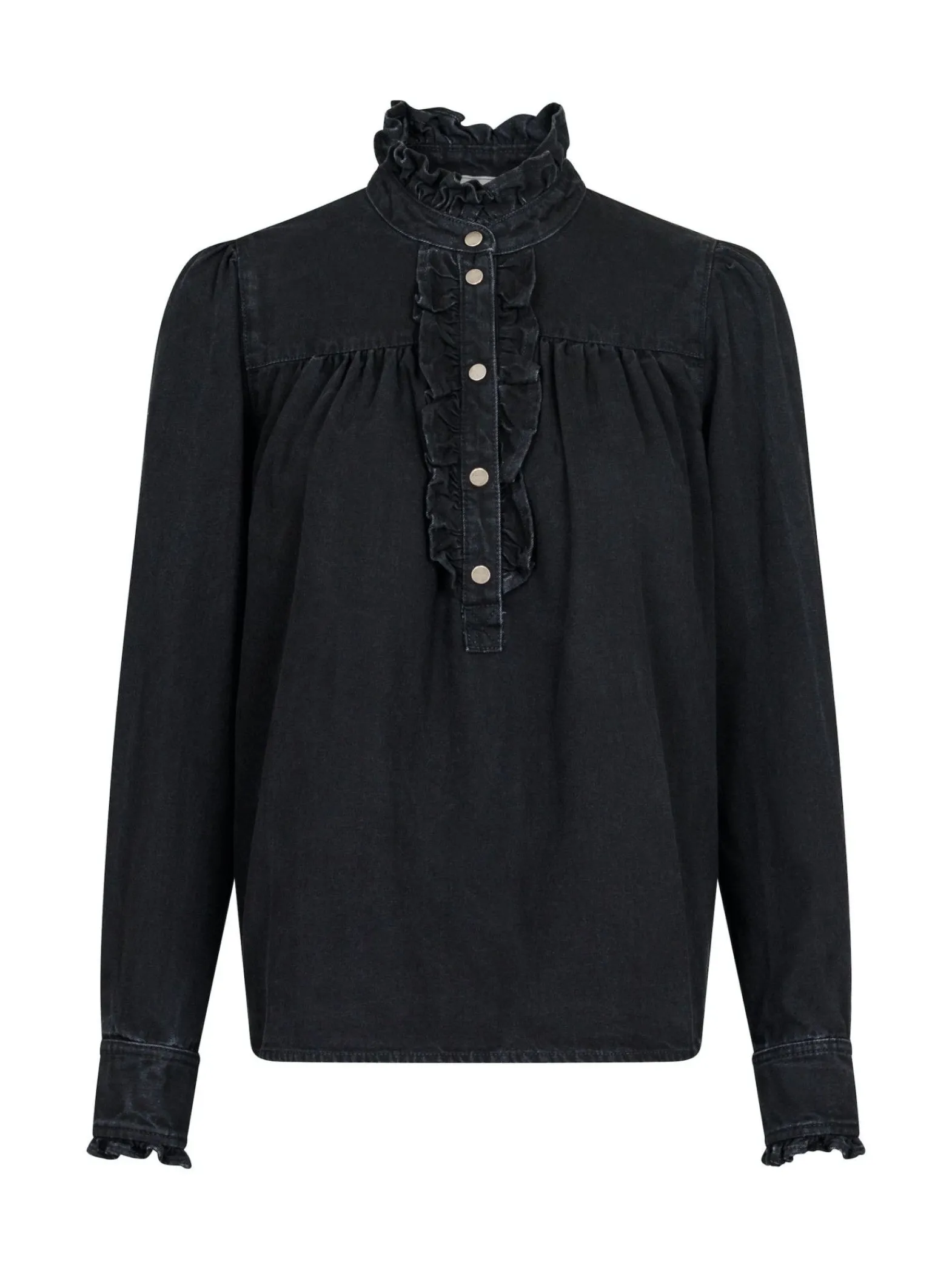 Neo Noir Skjorta Justine Denim Black^ Skjortor